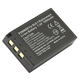 STK's Olympus BLS-1 Battery - 1800 mAh