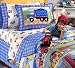 Trains, Planes & Trucks 5 PC TWIN BEDDING SET OLIVE KIDS Comforter Sheet Set Sham Boys