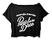 ASA Women's Crop Top Panic! At The Disco Shirt Rock Band Panic At The Disco T-shirt (Black)