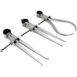 3 Inside Outside Divider Calipers Machinist Tool Set 6"