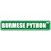 burmese4 - BURMESE PYTHON ST STREET SIGN