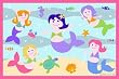 Mermaids Rug OLIVE KIDS 19 x 29 Rug