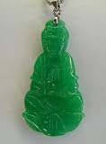 Fashion Jewelry ~ Jade Kwan Yin Craved Pendant (Bring Good Luck) Approx. 1 1/2