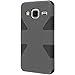 HRWIRELESS(TM) For Samsung Galaxy Core Prime G360 Dynamic Slim Hybrid Cover Case (Grey Black)