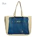 セレブ注目ブランド!Thursday Friday サーズデイ・フライデイ together bag エルメスバーキン風パロディプリント トートバッグ【ブルー】
