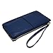 befen Women's Genuine Leather Wristlet Clutch Cell Phone Wallet, Multi Card Organizer Wallet Purse (Gemstone Blue)