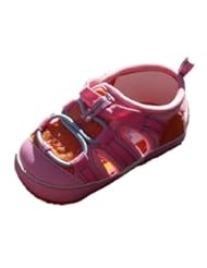 Rising Star Infant Girls Strappy Pink Sandals Tennis Shoes Soft Baby Crib Shoes
