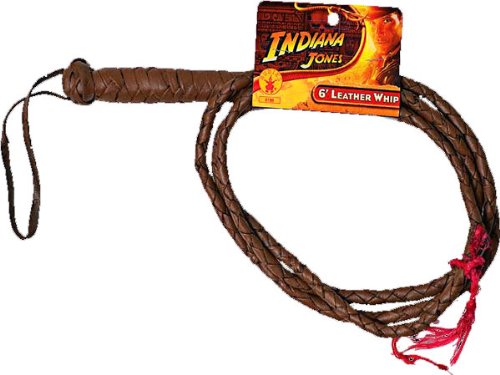 Indiana Jones 6' Leather Whip Costume Accessory