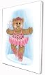 Sports Bear Ballerina Star - Childrens Wall Art, Kids Wall Art, Nursery Wall Art Ready-to-Hang Plaque 10.5" x 13.5"