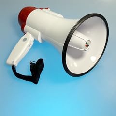 15W Megafon Megaphon mit Aufnahme + Sirene