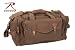 Brown Leather Canvas Travel Bag