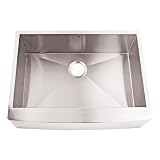 Vigo Industries VG3020C Farmhouse Style Single Bowl Apron Front Kitchen Sink, Steel