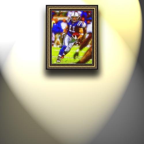 Completely Handpainted American Football Sport Painting, Custom Order FL7528, Oil on Canvas, with Option to Paint Jerry, Brett & Co. from Any Other Favorite Photograph or Picture, Unframed, Size 15'' x 23