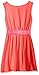 Amy Byer Girls' Big Pleat Neckline Ruffle Front Dress