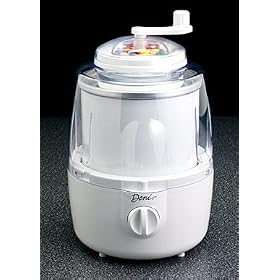 Deni Automatic Ice Cream Maker with Candy Crusher White