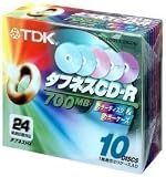 TDK データ用CD-R 32倍速対応 700MB 5色カラーミックスディスク 10枚パック CD-R80TX10CCN