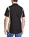 Dickies Occupational Workwear LS524BKDS 2XL Polyester/Cotton Men's Short Sleeve Industrial Color Block Shirt, 2X-Large, Black/Desert Sand