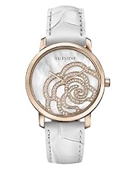 Valentino Womens V41SBQ5091SSA01 Rose Gold-Plated Diamond White Crocodile Leather Watch