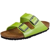Birkenstock Arizona Birko-Flor, Style-No. 252703, Unisex Clogs, Ice Pearl Malachit, EU 38, slim width