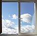 Window and Clouds - Peel and Stick Wall Decal by Wallmonkeys Window and Clouds - Peel and Stick Wall Decal by Wallmonkeys