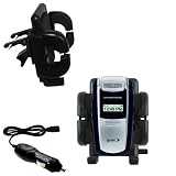 Samsung A580 Auto Vent Holder with Car Charger - Uses Gomadic TipExchange