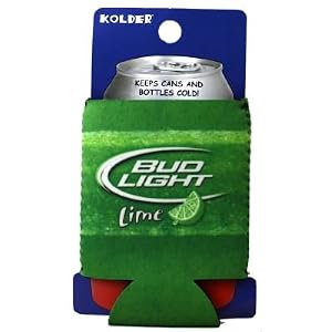 Bud Light Lime Beer Can Kaddy Koozie Huggie Cooler by 
