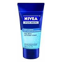 Nivea for Men Face Wash Cleans and Moisturizing with Menthol and Vitamin E, 5-Ounce Tubes