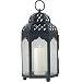Royce Lighting RLCA5132SM-101 Outdoor Portable Candle Lantern with Clear Seeded Glass in Architectural Bronze Finish