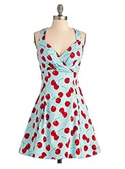 V-neck General Print Vintage Bubble Dress Party Dress 
