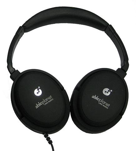 ABLE PLANET NC300B True Fidelity Around-the-Ear Active Noise Canceling Headphones (Black)