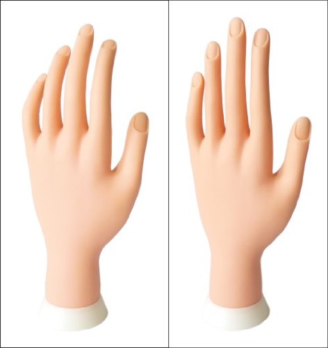 &Uuml;bungshand mit beweglichen Fingern f&uuml;r Nagelmodellage & Nageldesign Preisvergleich