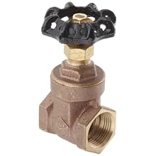 Dixon BGV75 Brass Gate Valve, 3/4" NPT Female