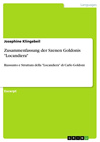 Zusammenfassung der Szenen Goldonis 