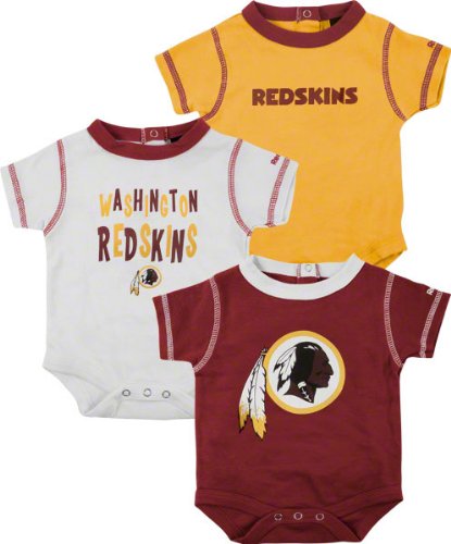 Washington Redskins Infant 3-Piece Creeper Set
