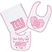 NFL Girls 2 Dribbler Bibs & 1 Burp Cloth Set