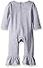Mud Pie Baby Girl Holiday One Piece Playwear Set Long Sleeve, Pumpkin, 6-9 Months