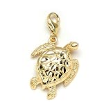 Turtle Charm in 14K Yellow Gold - Small