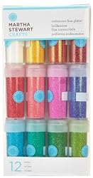 Martha Stewart Crafts Iridescent Glitter, 12-Pack