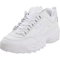 Fila Men's Disruptor II Sneaker,White/White/White,7.5 M US