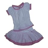 Urban Baba - Urban Baba - Berry Peasant Top with Sorbet Skirt Set
