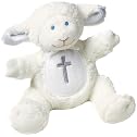 Mary Meyer Christening Plush Rattle, Lamb