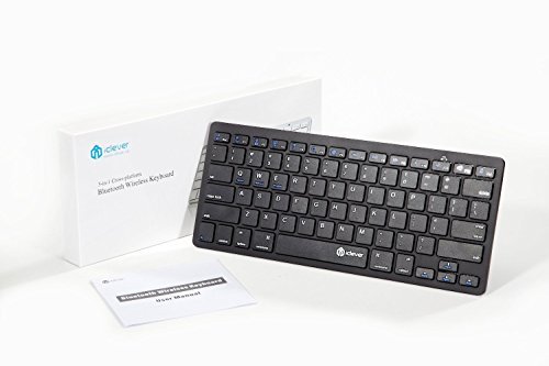 iClever® 3-in-1 Tastiera Multi-piattaforma Ultra-Sottile Mini Bluetooth 3.0