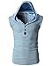 H2H Mens Casual Active Slim Fit Hoodie Sleeveless Tank Top Of Various Colors