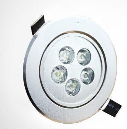 LIGHTMATE® 5W/Cut-out Dimension:90-100MM/Household Office LED Warm White Round Recessed Ceiling Cabinet Light Lamp Bulb Downlight AC85V - 265V+ LED Driver