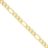 14k 8.75mm Flat Figaro Chain Length 22″ thumbnail