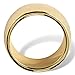 14k Yellow Gold-Plated Hammered-Style Band (10mm)