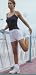 White cotton shorts womens , 12