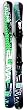 Snowjam Beach 120cm Twin Tip Skis with Salomon Release Bindings