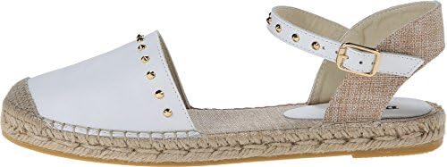 Dune London Women's Joka White Leather Flat 39 (US Women's 8) B (M)