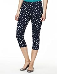 5 Pocket Spotted Cropped Denim Jeggings